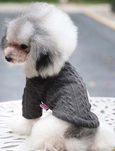 Pure color knitted autumn and winter dog sweater