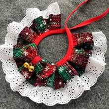 Pet Christmas Bow Tie Bib Slobber Scarf
