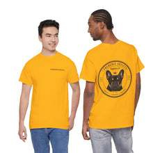 Frenchie Society T-Shirt — Yellow & Pink Dog Lover Tee