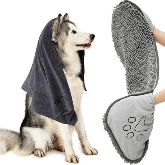 Premium Quality Super Absorbent Dog Bath Towel for Quick Drying and Comfort