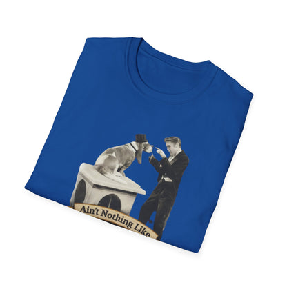 T-Shirt — 'Ain't Nothing Like a Hound Dogg' Vintage Elvis-Inspired Graphic Tee