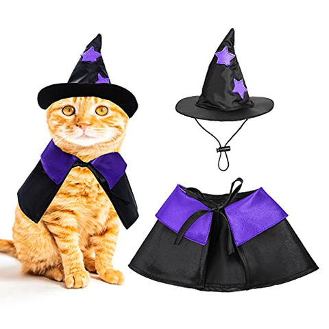 Dxhycc Halloween Pet Costume – Cat Wizard Outfit
