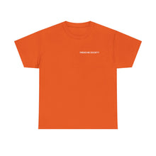 Frenchie Society T-Shirt — Blue & Orange Dog Lover Tee