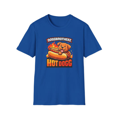Hot Dogg Dog T-Shirt – "Doggbrotherz" Cute Hot Dog Pup Graphic Tee