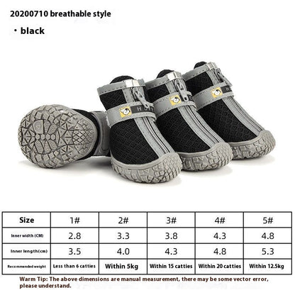 Wear-resistant Breathable Dog Shoes