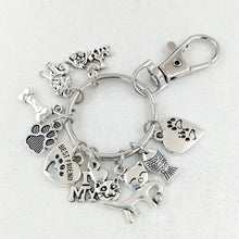 Footprints Dog's Paw Pet Key Ring