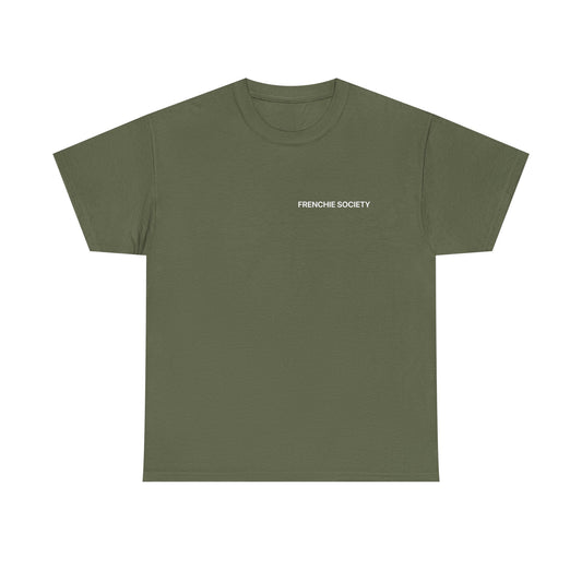 Frenchie Society Green T-Shirt Dog Lover Tee