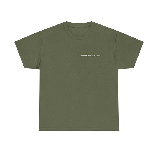 Frenchie Society Green T-Shirt Dog Lover Tee
