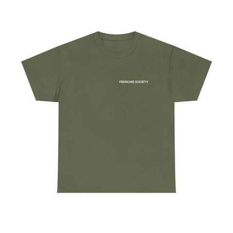 Frenchie Society Green T-Shirt Dog Lover Tee