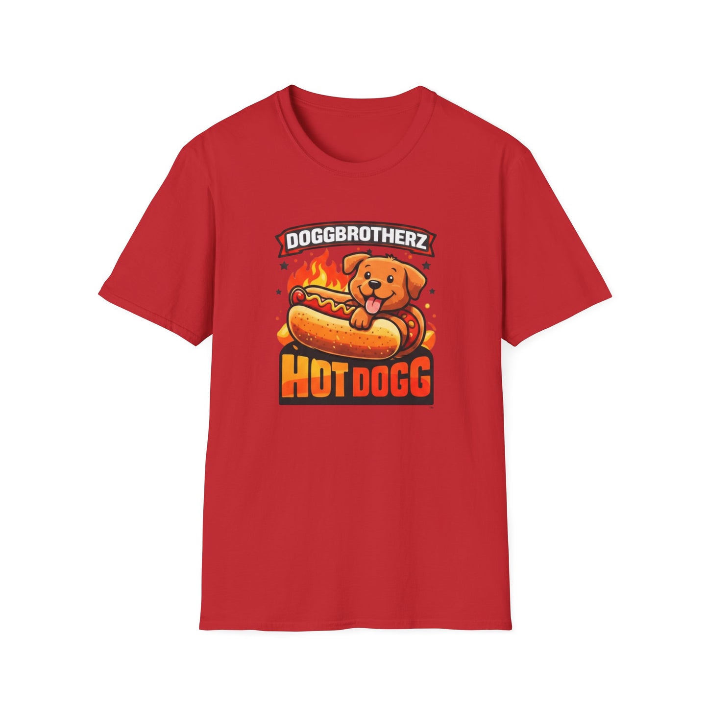 Hot Dogg Dog T-Shirt – "Doggbrotherz" Cute Hot Dog Pup Graphic Tee