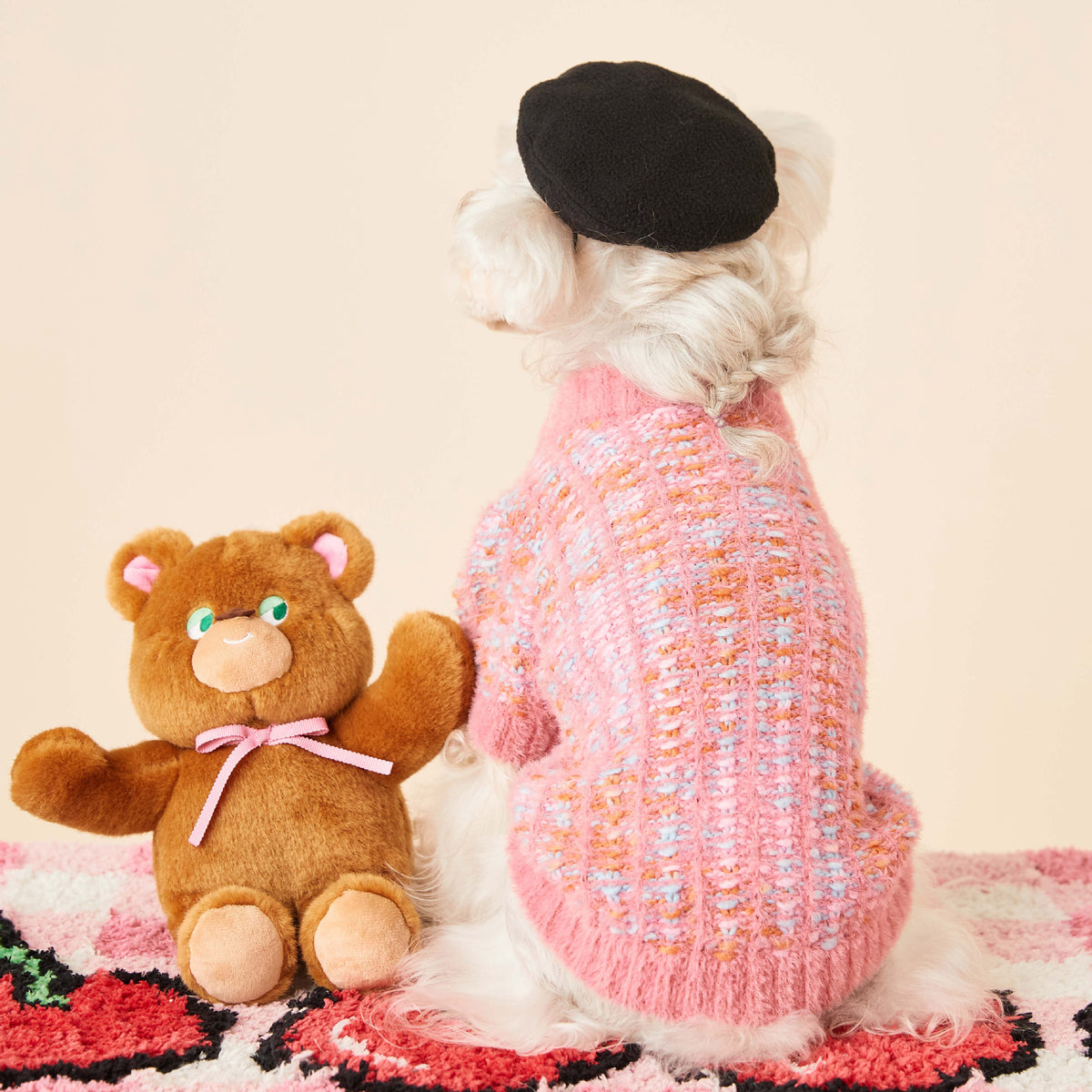 Autumn And Winter Female Dog Colorized Sweater