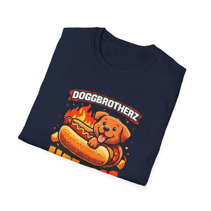 Hot Dogg Dog T-Shirt – "Doggbrotherz" Cute Hot Dog Pup Graphic Tee