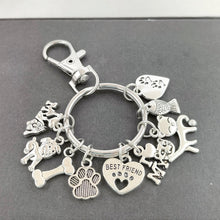 Footprints Dog's Paw Pet Key Ring