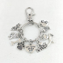 Footprints Dog's Paw Pet Key Ring