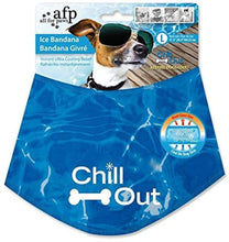 Chill Out Blue Neck Cooler Cooling Bandana for Large Pets