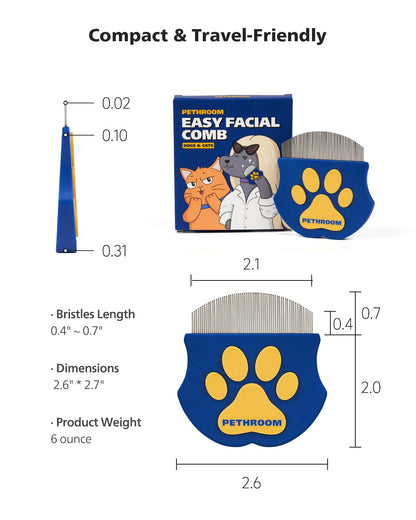 PETHROOM Professional Eye Comb for Pets