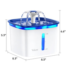 Veken Innovation Award Winner 95oz/2.8L Pet Fountain