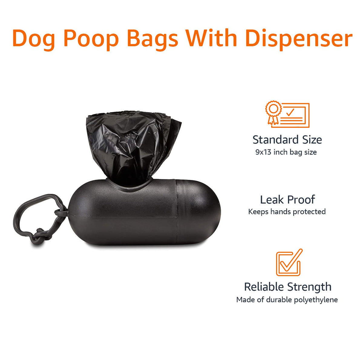 Premium Quality Leakproof Pet Waste Bags with Dispenser for Easy Cleanups