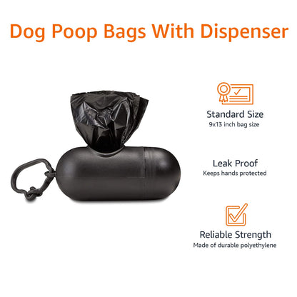 Premium Quality Leakproof Pet Waste Bags with Dispenser for Easy Cleanups