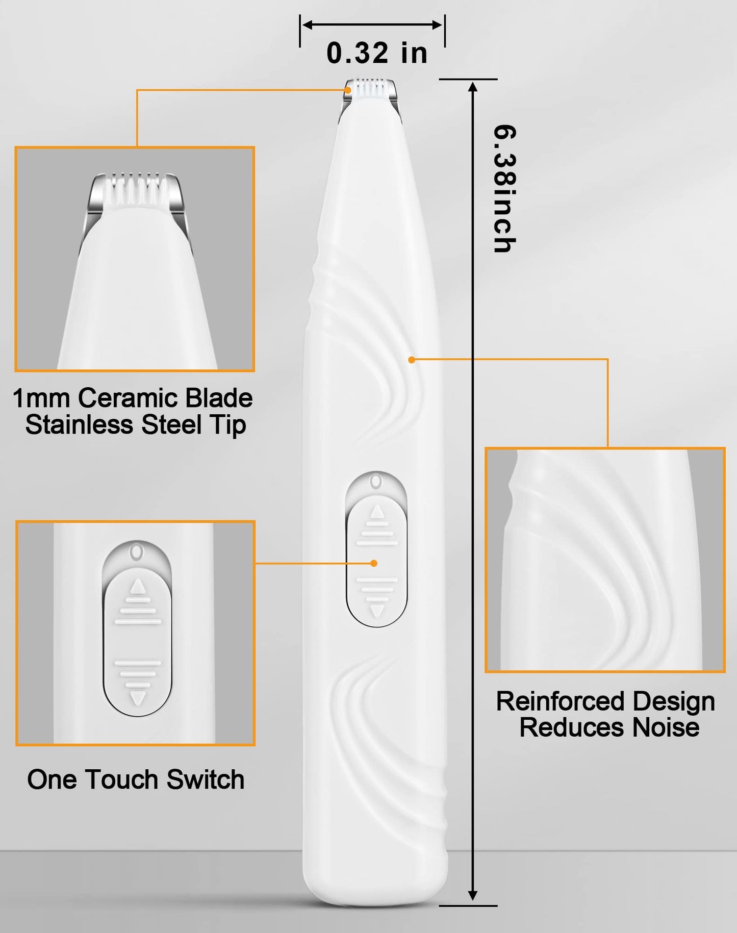 Best Quality Cordless Electric Paw Trimmer for Safe Pet Grooming