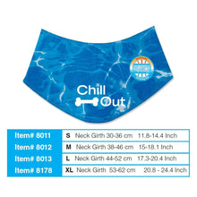 Chill Out Blue Neck Cooler Cooling Bandana for Large Pets