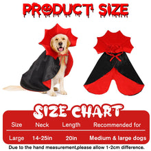 Halloween Pet Cape Costume – Vampire/Wizard/Witch Outfit
