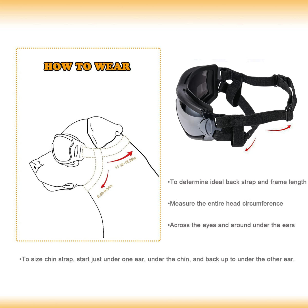 NVTED UV Wind Dust Dog Sunglasses Dog Goggles