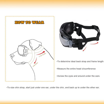NVTED UV Wind Dust Dog Sunglasses Dog Goggles