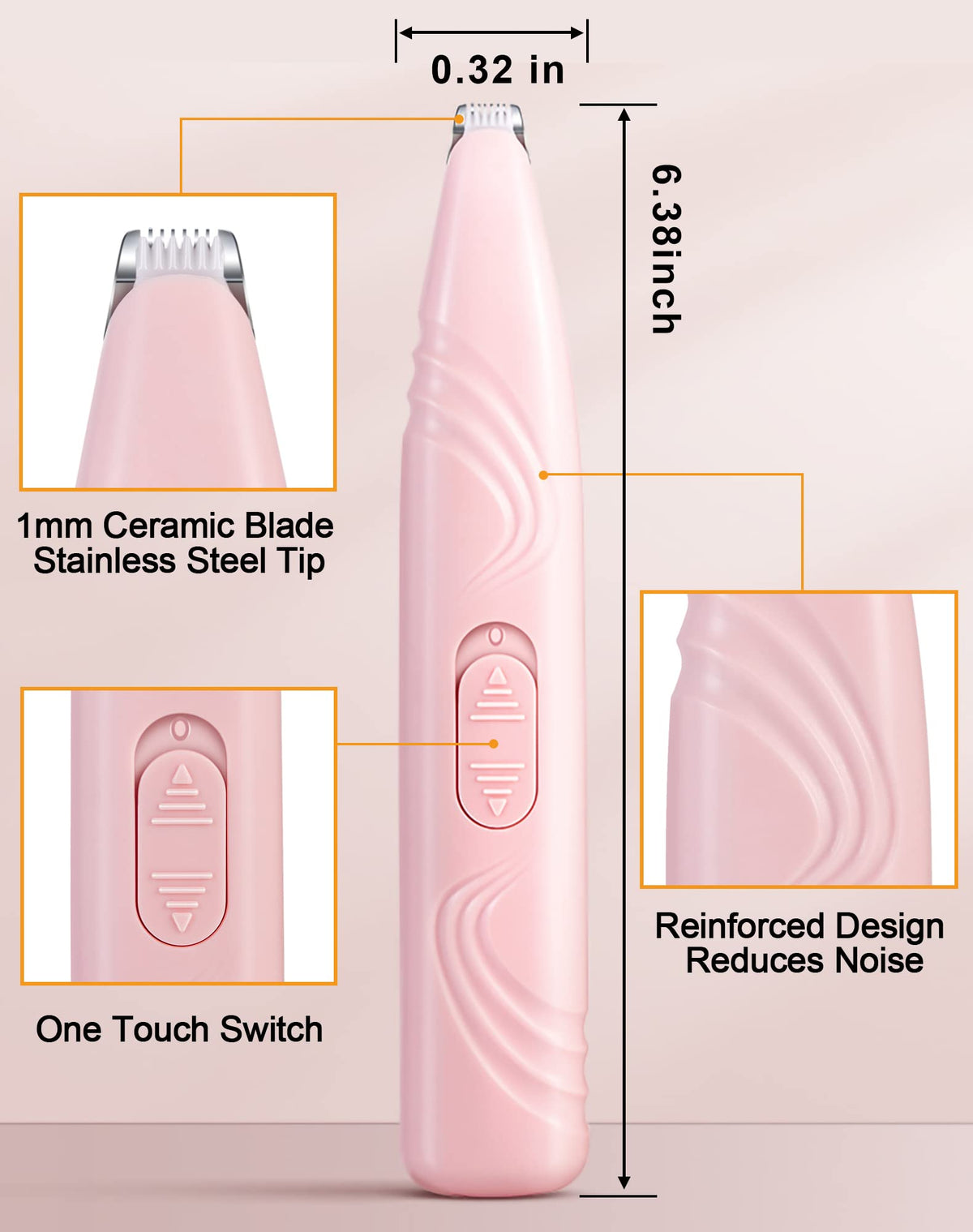 Best Quality Cordless Electric Paw Trimmer for Safe Pet Grooming