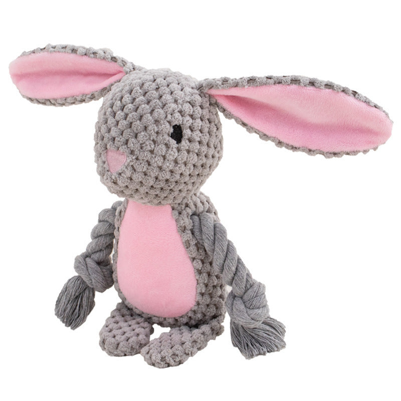 Pet Plush Sound Cotton Rope Toys Training Dog Supplies