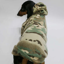 Camouflage Velvet Padded Hooded Sweatshirt  Pet Clothes