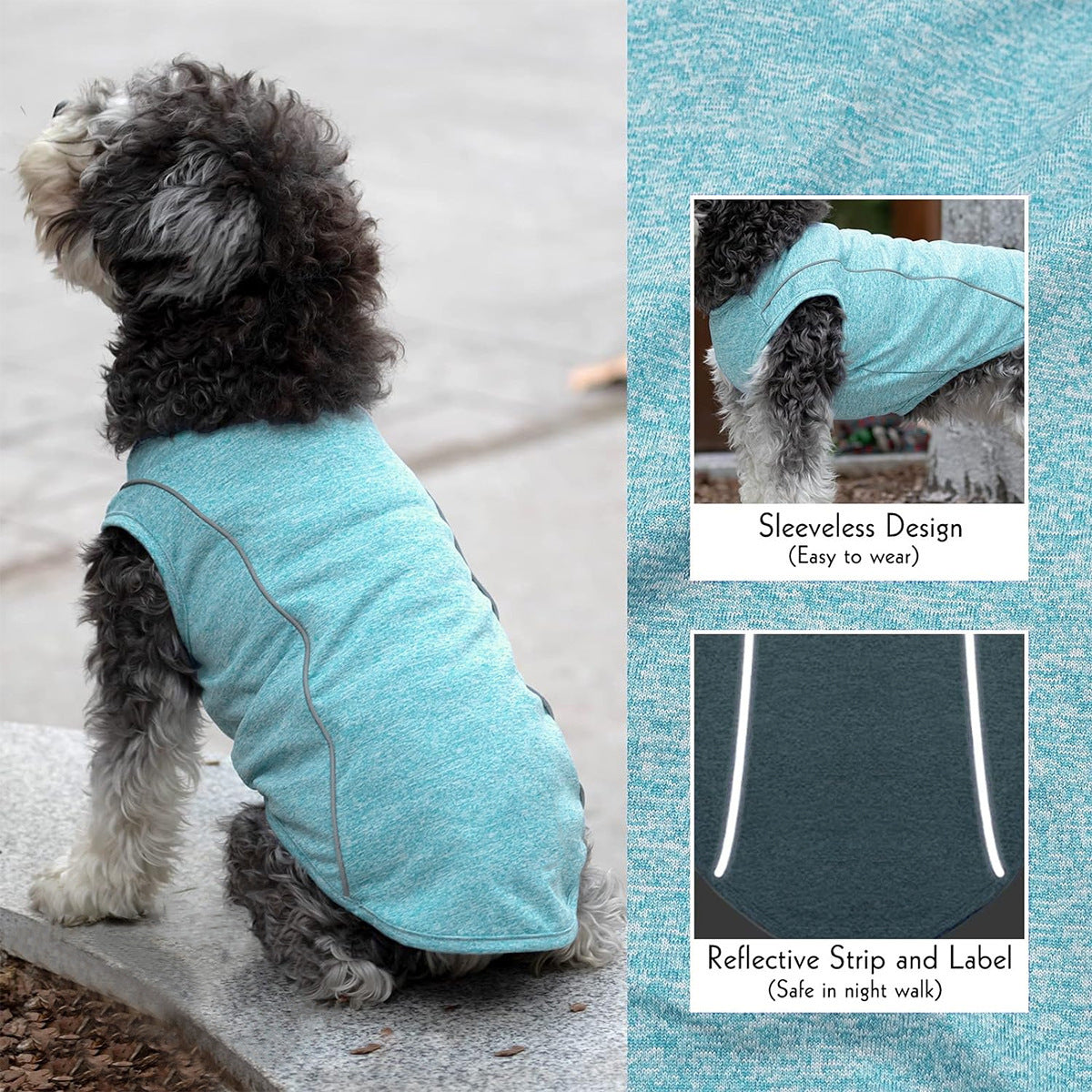 Pomeranian Pug Small Dog Night Reflective Stripe Clothing
