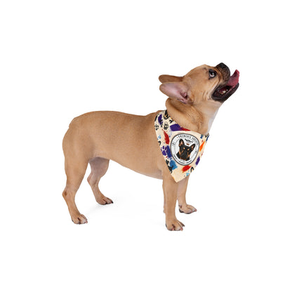 Frenchie Society Pet's Bandana Doodle Pattern