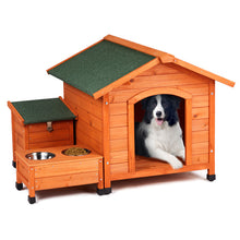 Green Asphalt Roof Golden Red Main Body Dog House
