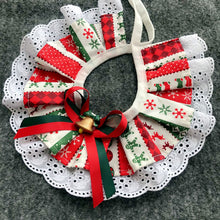 Pet Christmas Bow Tie Bib Slobber Scarf