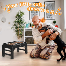 Elevated Dog Bowls with Adjustable Stand