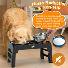Elevated Dog Bowls with Adjustable Stand
