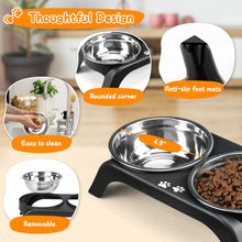 Elevated Dog Bowls with Adjustable Stand
