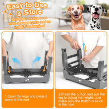 Elevated Dog Bowls with Adjustable Stand