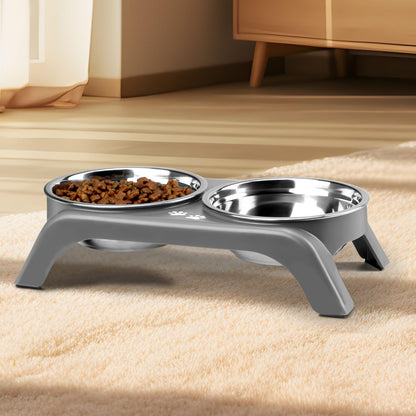 Elevated Dog Bowls with Adjustable Stand