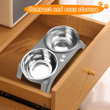 Elevated Dog Bowls with Adjustable Stand