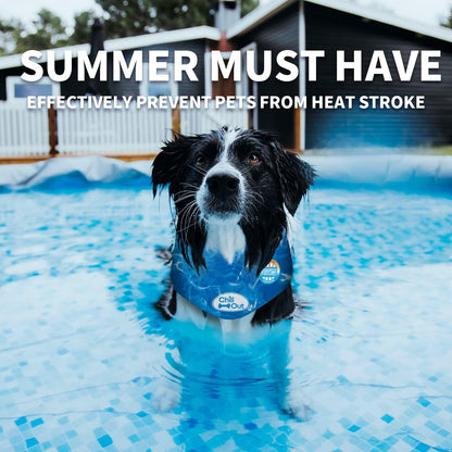 Non-Irritating and Lightweight Ice Cooling Dog Bandana for Pets