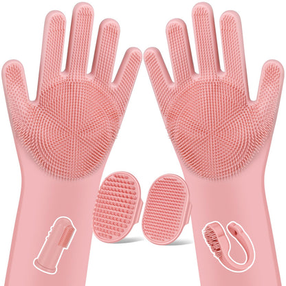 Premium Quality 6PCS Pet Grooming Kit with Pet Gloves for Grooming Dogs, Cats and Horses