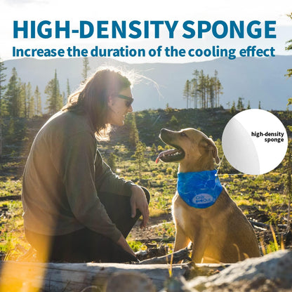 Non-Irritating and Lightweight Ice Cooling Dog Bandana for Pets