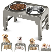 Elevated Dog Bowls with Adjustable Stand