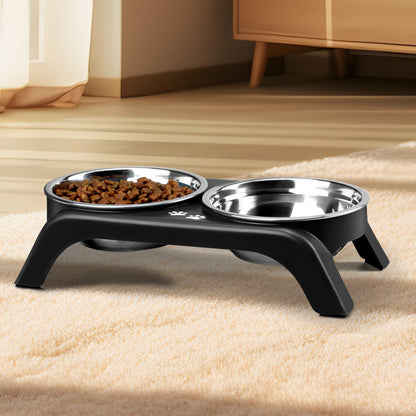 Elevated Dog Bowls with Adjustable Stand