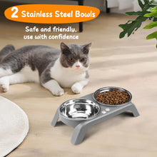 Elevated Dog Bowls with Adjustable Stand