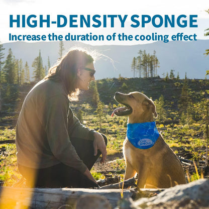 Non-Irritating and Lightweight Ice Cooling Dog Bandana for Pets