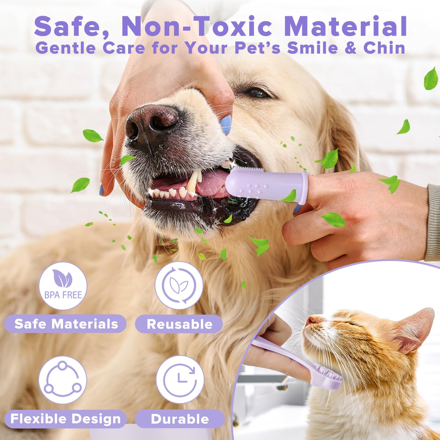 Premium Quality 6PCS Pet Grooming Kit with Pet Gloves for Grooming Dogs, Cats and Horses