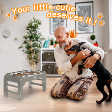 Elevated Dog Bowls with Adjustable Stand